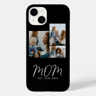 Coque Pour iPhone 14 Maman a établi un script moderne noir 3 Photo