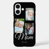 Coques Case-Mate iPhone Maman a établi un script noir moderne 3 Photo (Verso)