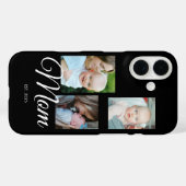 Coques Case-Mate iPhone Maman a établi un script noir moderne 3 Photo (Verso (horizontal))