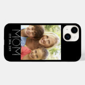 Coques Case-Mate iPhone Maman a fondé Photo noir (Verso (horizontal))
