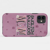 Coques Case-Mate iPhone MAMAN anglaise de bouledogue (Dos (Horizontal))
