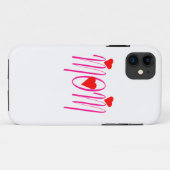 Coques Case-Mate iPhone Maman aux Coeurs rouges (Dos (Horizontal))