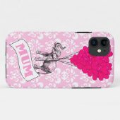 Coques Case-Mate iPhone Maman avec un éléphant rose (Dos (Horizontal))