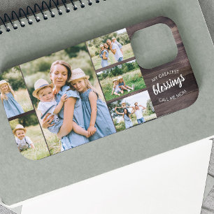 Case-Mate iPhone Case Maman Bénédictions Citation 6 Photo Collage Bois r