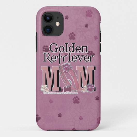 Coques Case-Mate iPhone MAMAN de golden retriever (Dos)