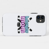 Coques Case-Mate iPhone Maman du hockey (Dos (Horizontal))