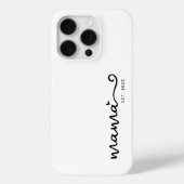 Coques Case-Mate iPhone Maman Est. Script chic (Verso)