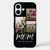 Coques Case-Mate iPhone Maman Etabli Script Moderne Noir 3 Photo (Verso)