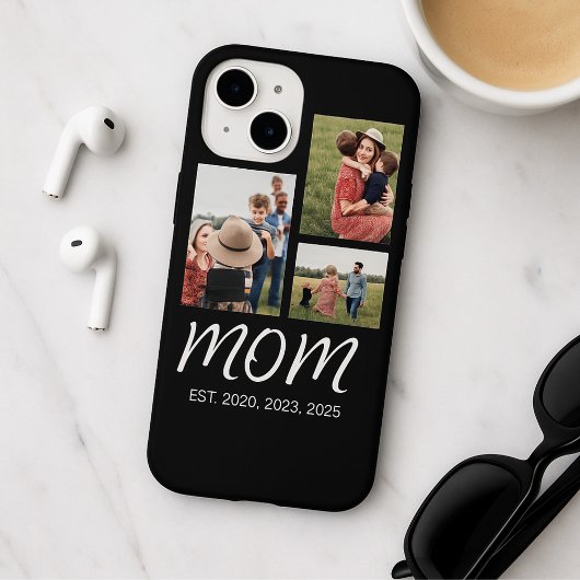 Coques Case-Mate iPhone Maman Etabli Script Moderne Noir 3 Photo