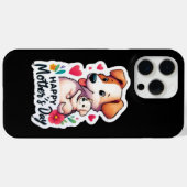 Coques Case-Mate iPhone Maman Fête des mères chien animal (Verso (horizontal))