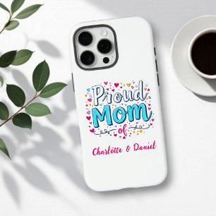 Coques iPhone 16 Pro Max Maman fière de Fête des mères personnalisées mig