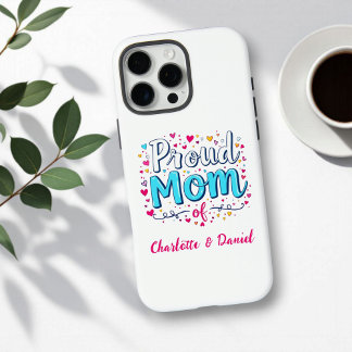 Coques iPhone 16 Pro Max Maman fière de | Fête des mères personnalisées mig