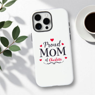 Coques iPhone 16 Pro Max Maman fière de Fête des mères personnalisées mig