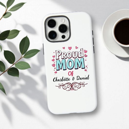 Coques Case-Mate iPhone Maman fière de | Fête des Mères Sentimentaires