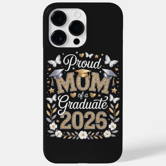 Coques Case-Mate iPhone Maman fière d'une diplômée de 2026 (Verso)