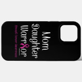 Coques Case-Mate iPhone Maman Fille Guerrier...Cancer du sein (Verso (horizontal))