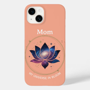 Coque Pour iPhone 14 Maman Fleur de Lotus Cosmique en Fleur