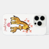 Coques Case-Mate iPhone Maman girafe mignonne et bébé Lo (Verso (horizontal))