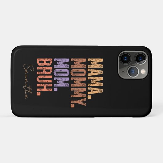 Coques Case-Mate iPhone Maman. Maman. Maman. Bruh (Dos (Horizontal))
