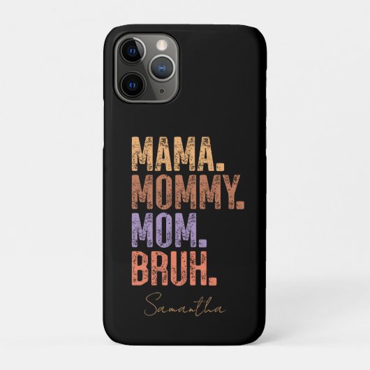 Coques Case-Mate iPhone Maman. Maman. Maman. Bruh (Dos)