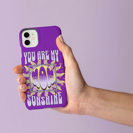 Coques Case-Mate iPhone Maman mignonne pourpre...Tu es mon soleil