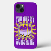 Coques Case-Mate iPhone Maman mignonne pourpre...Tu es mon soleil (Verso)
