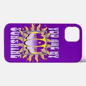 Coques Case-Mate iPhone Maman mignonne pourpre...Tu es mon soleil (Verso (horizontal))