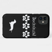 Coques Case-Mate iPhone Maman noire/blanche de Dachshund (Dos (Horizontal))