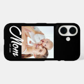 Coques Case-Mate iPhone Maman noire photo de script établi (Verso (horizontal))