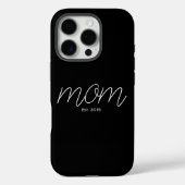 Coques Case-Mate iPhone Maman noire script établi (Verso)