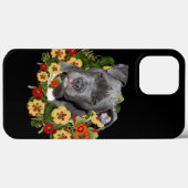 Coques Case-Mate iPhone maman pitbull florale (Verso (horizontal))