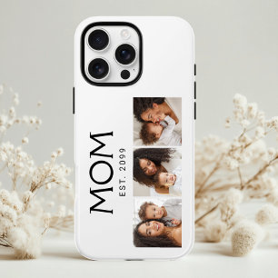 Coques iPhone 16 Pro Maman Typographie Classique Blanc 3 Photo