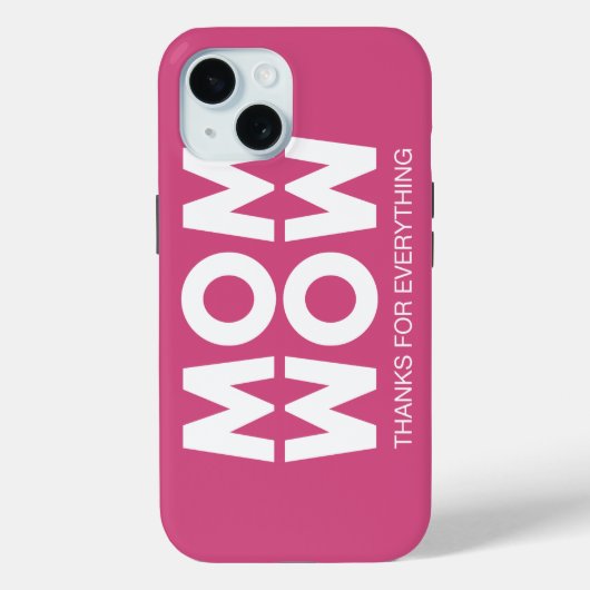 Coques Case-Mate iPhone Maman, Wow ! (Verso)