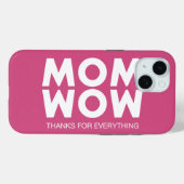 Coques Case-Mate iPhone Maman, Wow ! (Verso (horizontal))