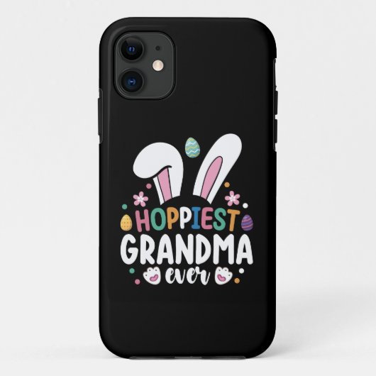 Coques Case-Mate iPhone Mamie la plus heureuse qui soit Maman Famille Lapi (Dos)