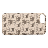 Coques Case-Mate iPhone Mammifères préhistoriques Megaceros et mammouth (Dos (Horizontal))