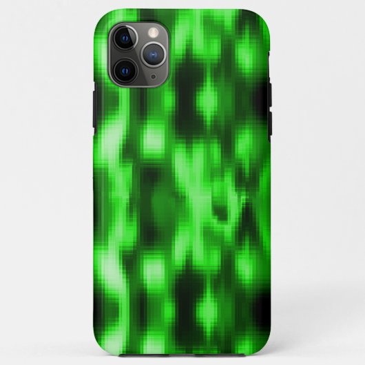 Coques Case-Mate iPhone Manchado verde e preto estilo pastilhas de vidro (Dos)