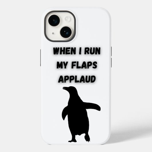 Coques Case-Mate iPhone manchot applaudit de manière inappropriée et embar (Verso)