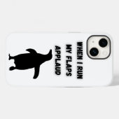 Coques Case-Mate iPhone manchot applaudit de manière inappropriée et embar (Verso (horizontal))