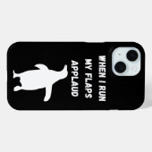 Coques Case-Mate iPhone manchot applaudit de manière inappropriée et embar (Verso (horizontal))