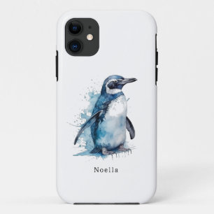 Case-Mate iPhone Case Manchot aquarelle Arctique Azure, personnalisé