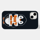 Coques Case-Mate iPhone Manchot avec un panneau Ne manquez pas (Verso (horizontal))