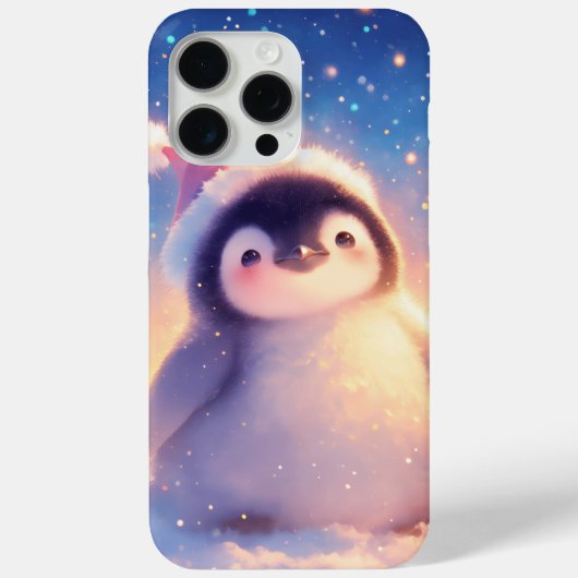Coques Case-Mate iPhone Manchot bébé de Noël (Verso)