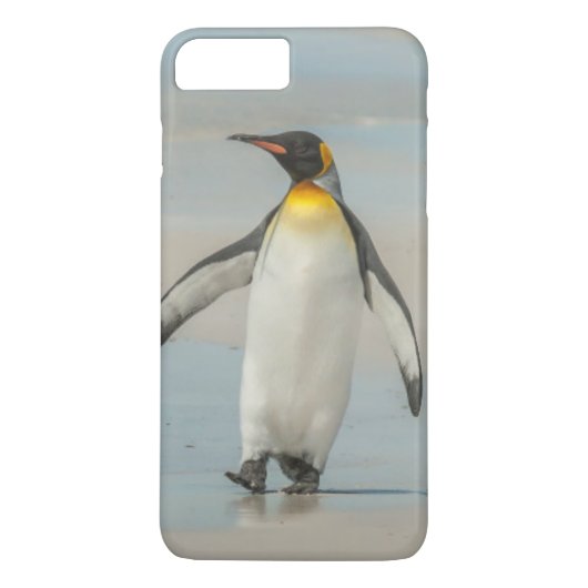 Coques Case-Mate iPhone Manchot marchant sur la plage (Dos)