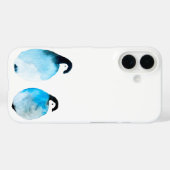 Coques Case-Mate iPhone Manchots mignons aquarelle (Verso (horizontal))