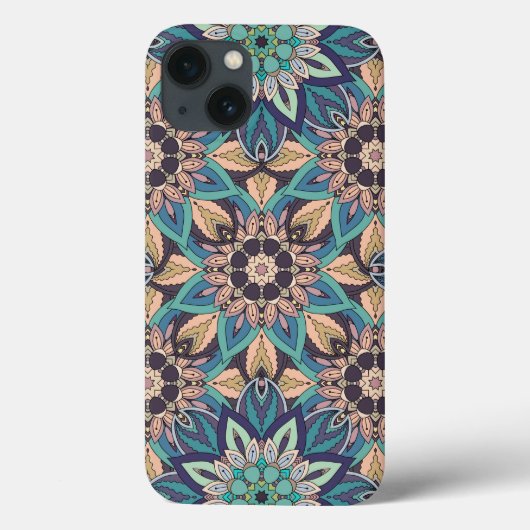 Coques Case-Mate iPhone Mandala abstrait design motif floral (Verso)