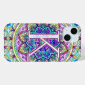 Coques Case-Mate iPhone Mandala alphabet K (Verso (horizontal))