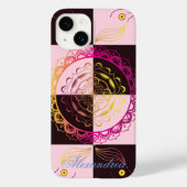 Coques Case-Mate iPhone Mandala Art Graphique, damier Mystique (Verso)