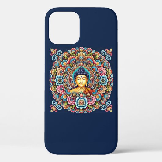 Coques Case-Mate iPhone Mandala avec bouddha (Verso)