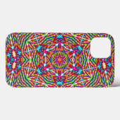Coques Case-Mate iPhone Mandala bariolé embrouillé (Verso (horizontal))